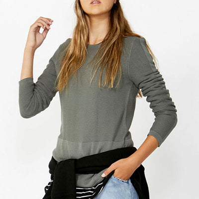 [TEST] Girls Curved Hem Jumper