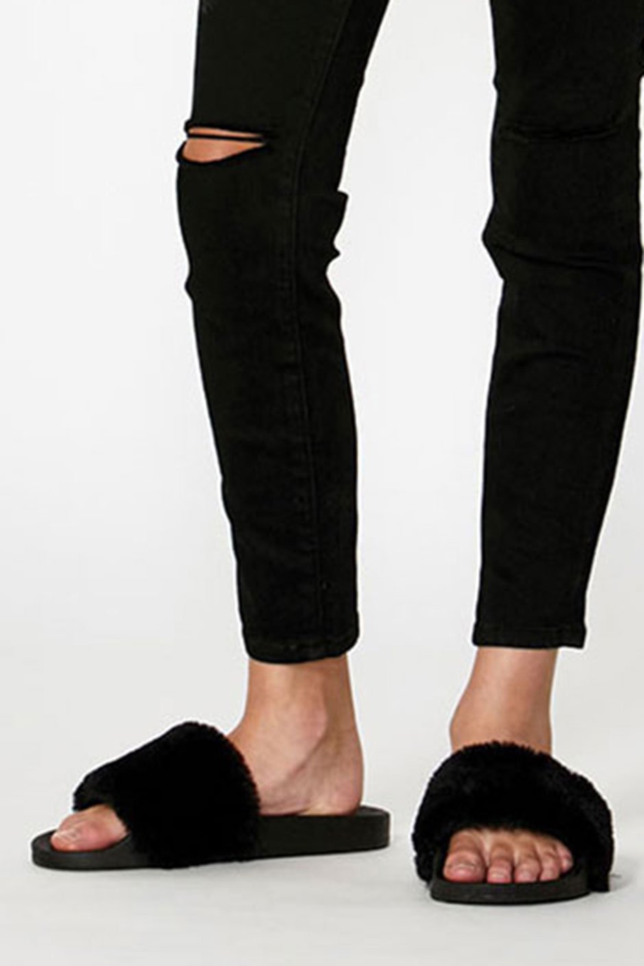 [TEST] Kids Faux Fur Slides