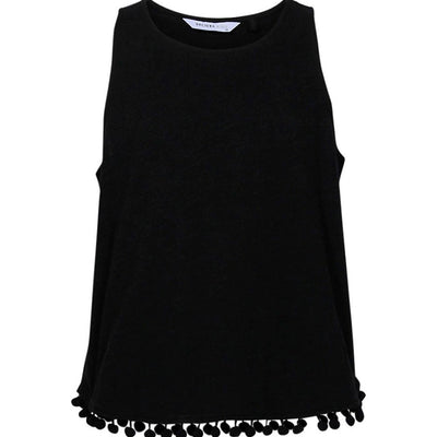 [TEST] Kids Pom Pom Trim Tank