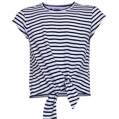 [TEST] Kids Tie Front Stripe Tee