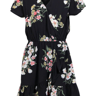 [TEST] Kids Floral Print Wrap Dress