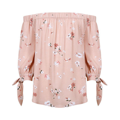 [TEST] Kids Floral Off Shoulder Top