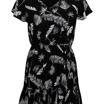 [TEST] Kids Tropical Print Wrap Dress