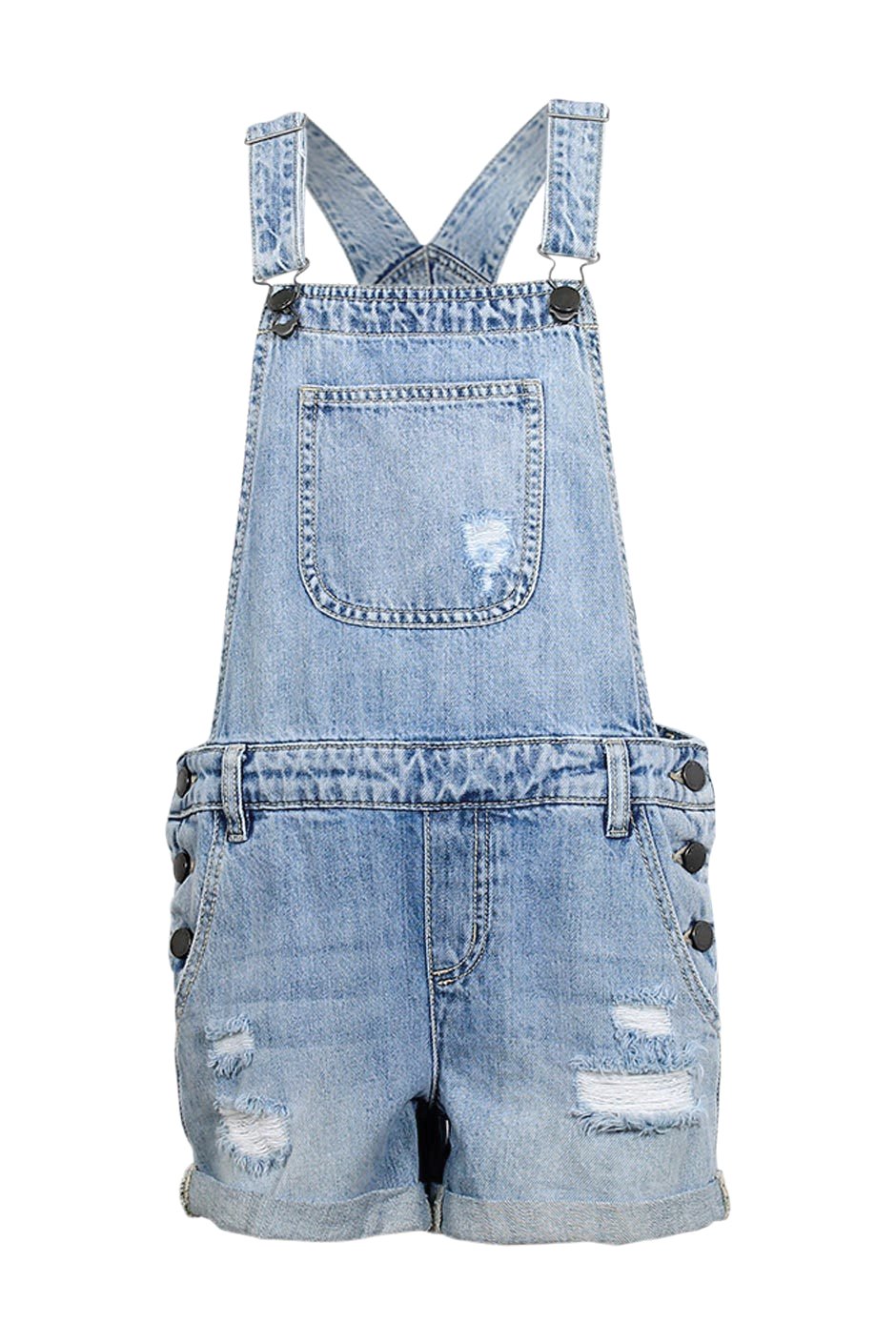 [TEST] Girls Denim Short Overalls