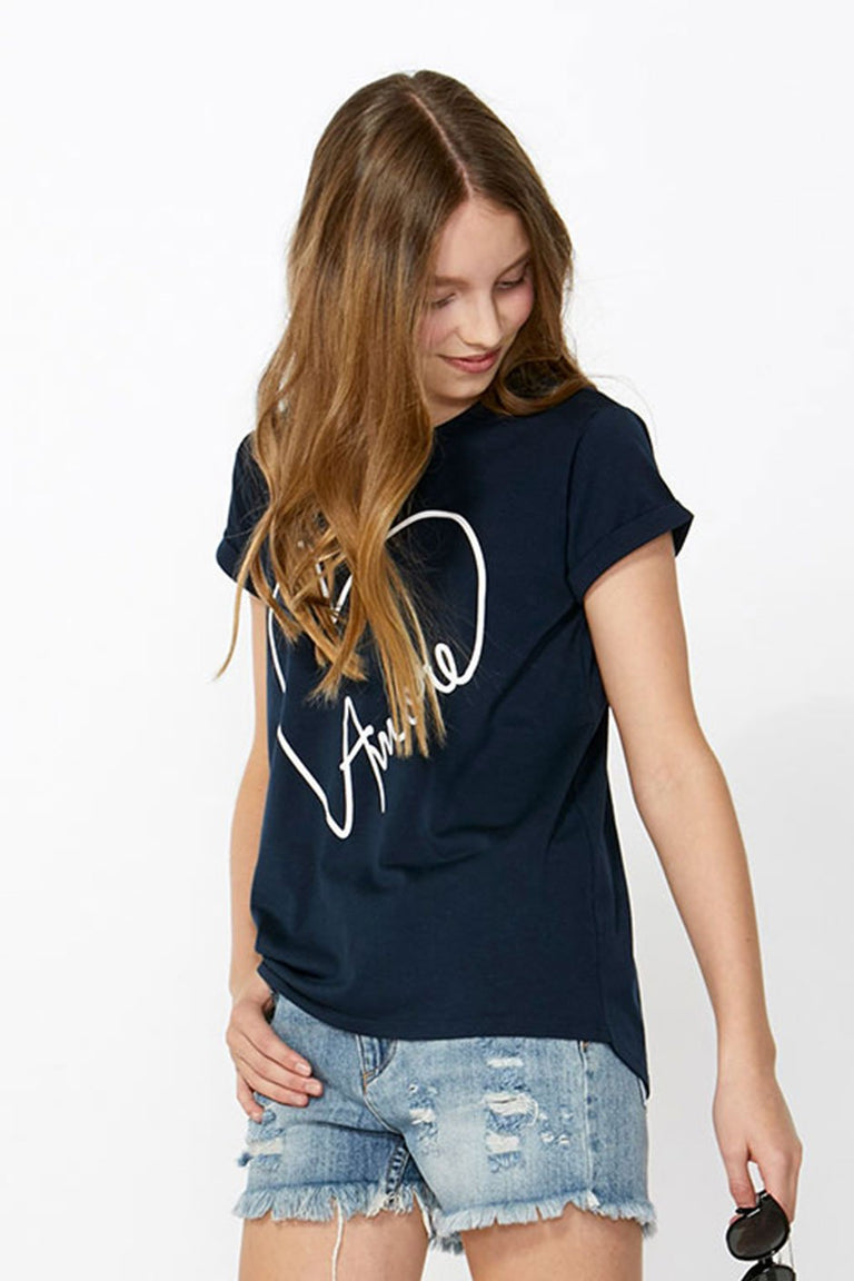 [TEST] Kids Rolled Cuff Print Tee