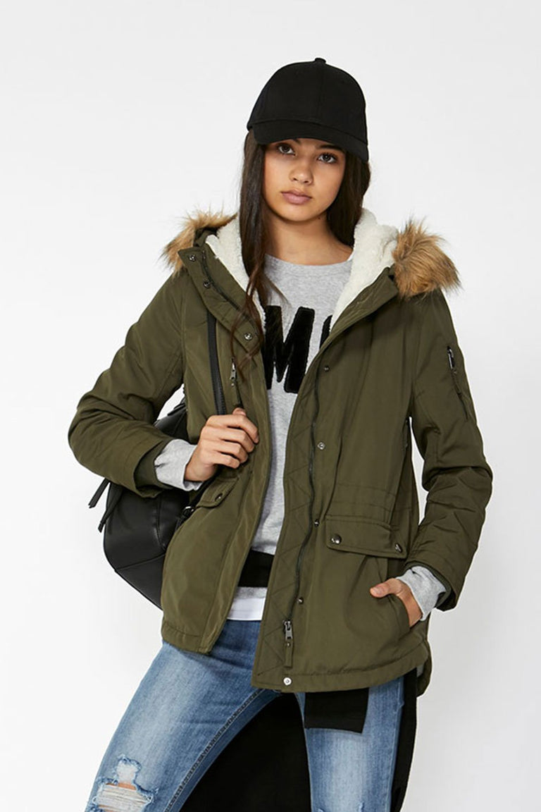 [TEST] Kids Faux Fur Hood Parka