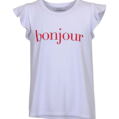 [TEST] Kids Bonjour Frill Sleeve Tee