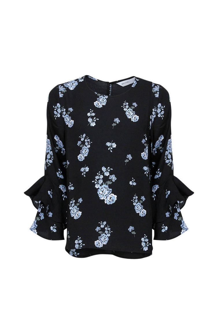 [TEST] Kids Printed Ruffle Blouse