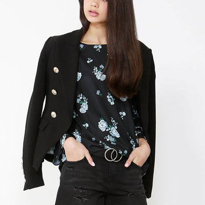 [TEST] Kids Printed Ruffle Blouse