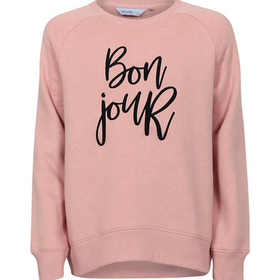[TEST] Kids Bonjour Embroidered Sweat