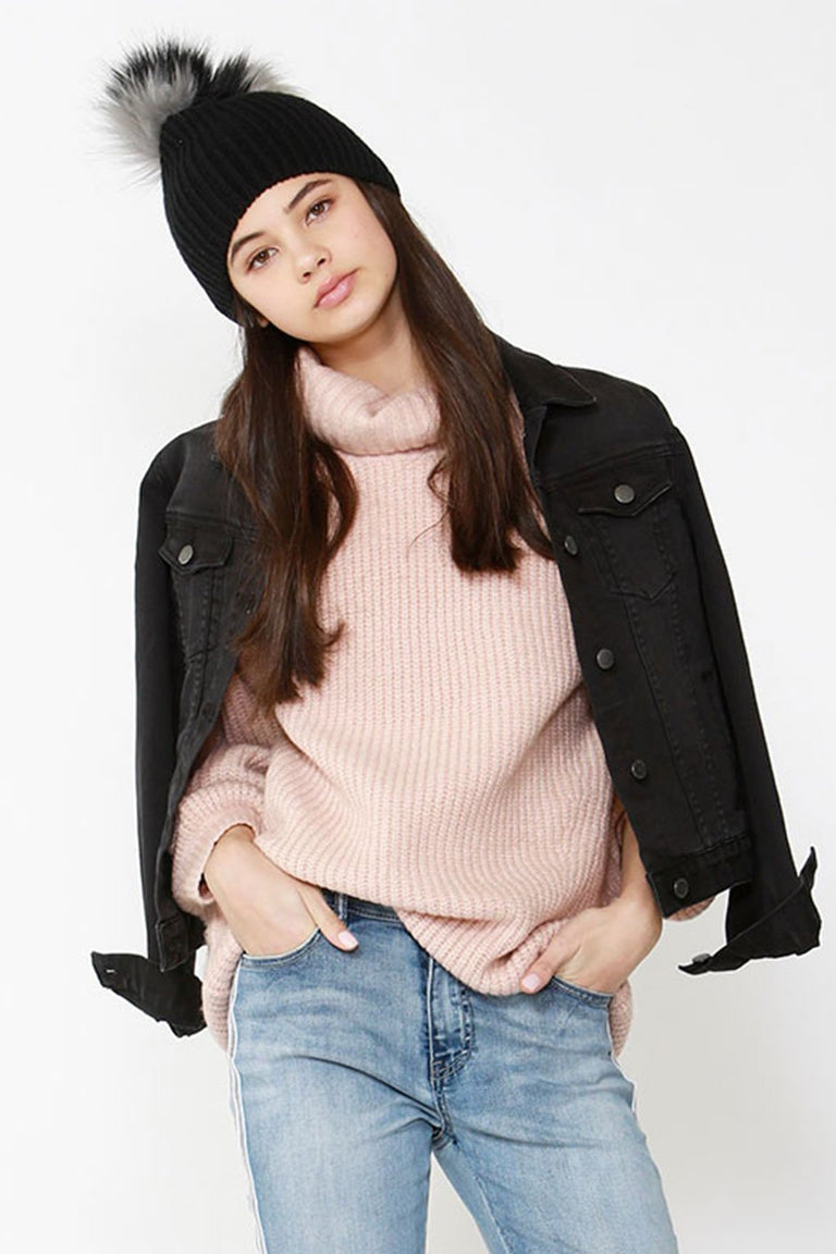 [TEST] Kids Oversized Roll Neck Knit