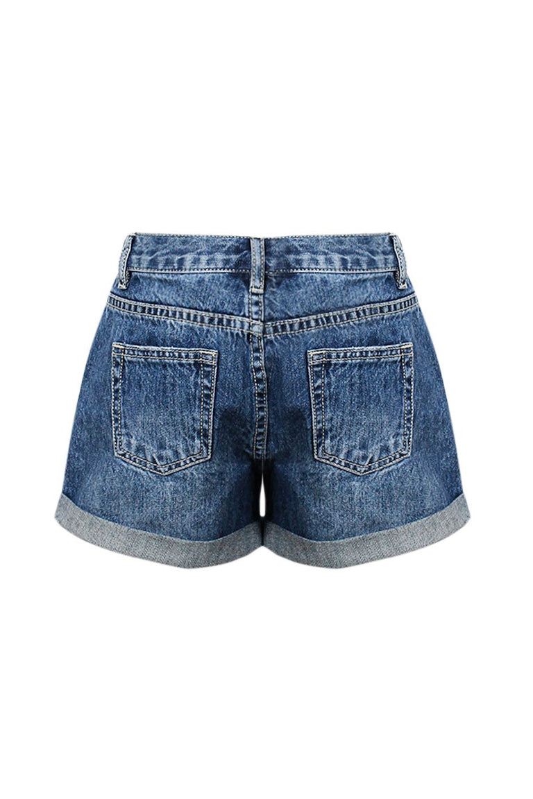 [TEST] Kids Denim Cuff Short