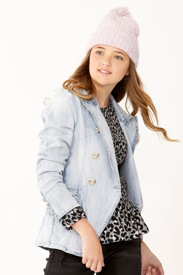 [TEST] Kids Denim Blazer Jacket