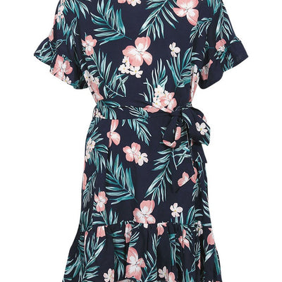 [TEST] Kids Tie Detail Ruffle Dress
