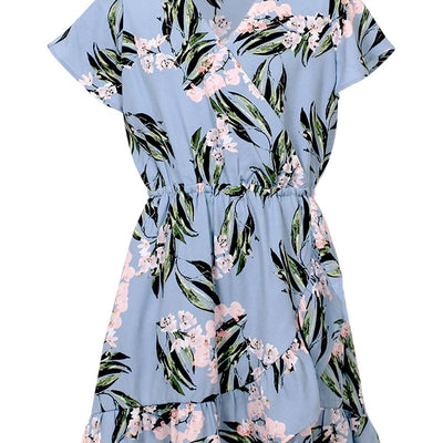 [TEST] Kids Printed Wrap Dress
