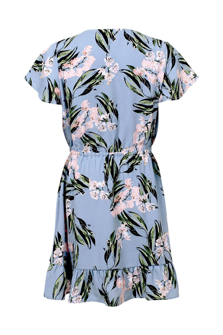 [TEST] Kids Printed Wrap Dress
