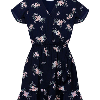 [TEST] Kids Printed Wrap Dress