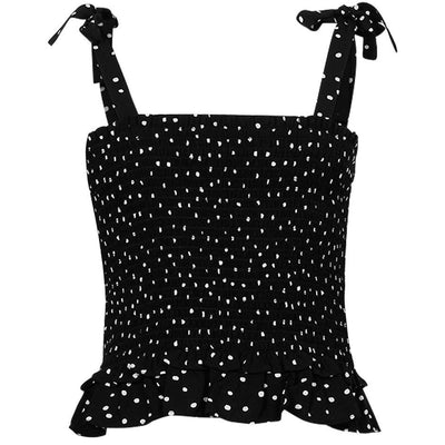 [TEST] Kids Strap Shirred Crop Top