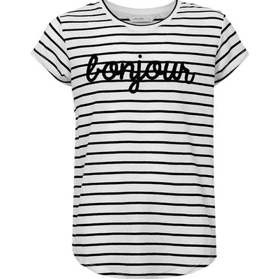 [TEST] Kids Bonjour Stripe Tee
