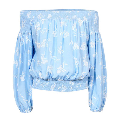 [TEST] Kids Print Off Shoulder  Top