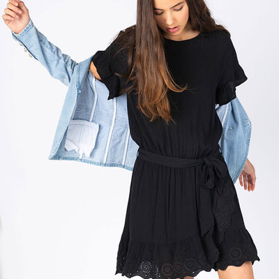 [TEST] Kids Broiderie Wrap Dress