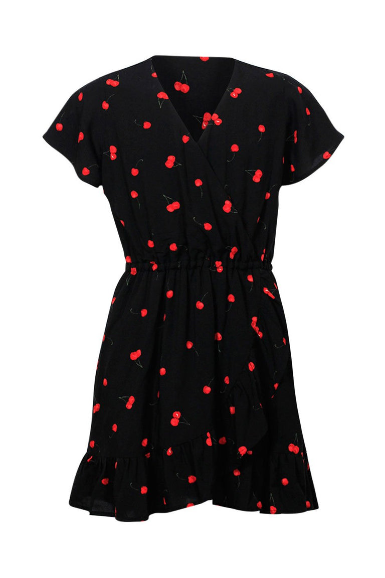 [TEST] Kids Cross Front Wrap Dress