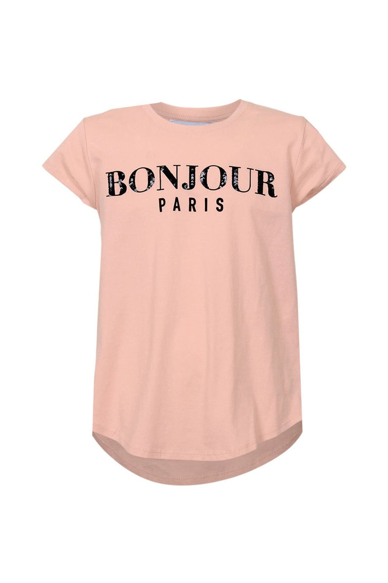 [TEST] Kids Bonjour Beaded Tee