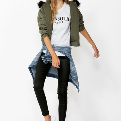 [TEST] Kids Bonjour Sequin Tee