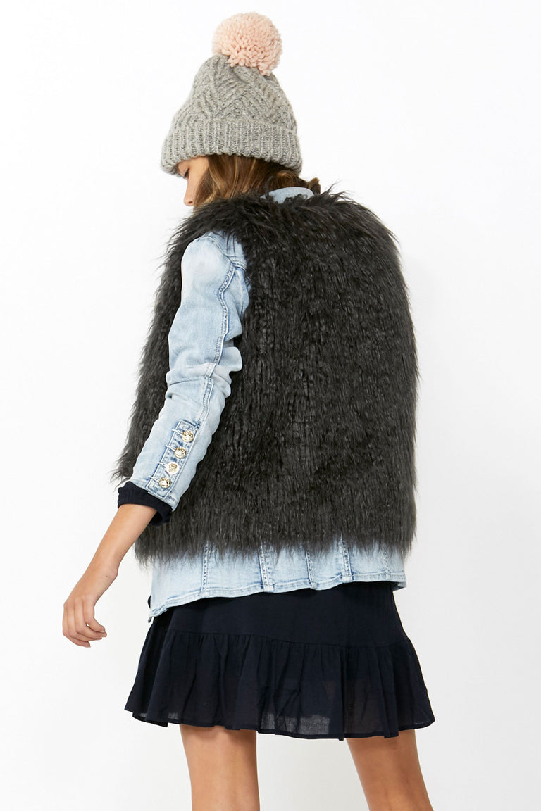 [TEST] Kids Felicity Faux Fur Vest