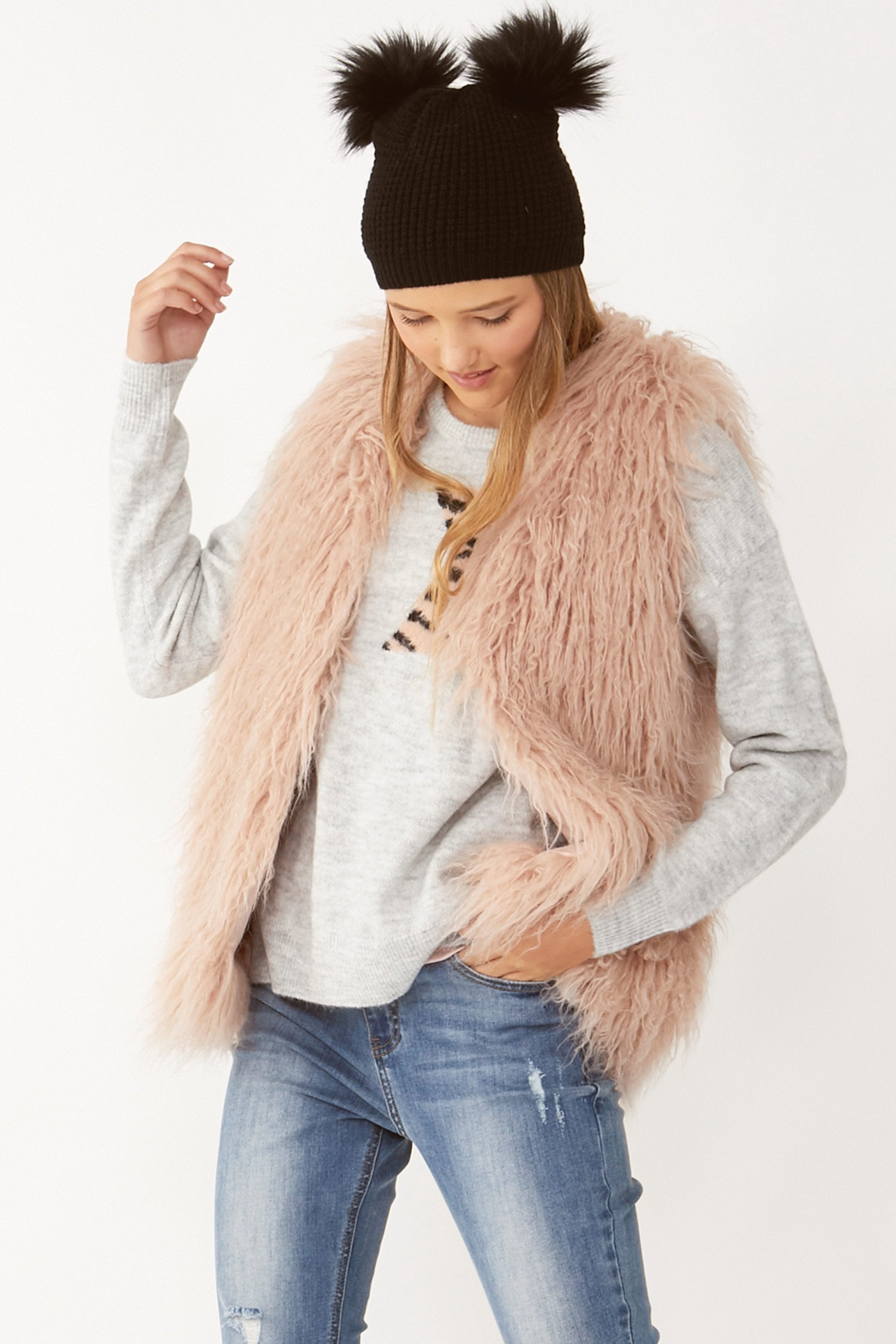 [TEST] Kids Felicity Faux Fur Vest