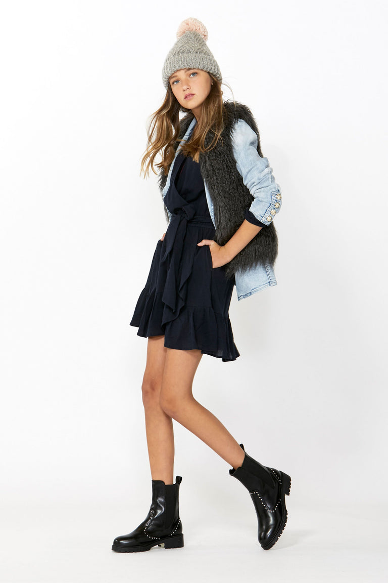 [TEST] Kids Chloe Wrap Tie Dress