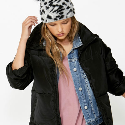 [TEST] Kids Cheetah Double Pom Beanie