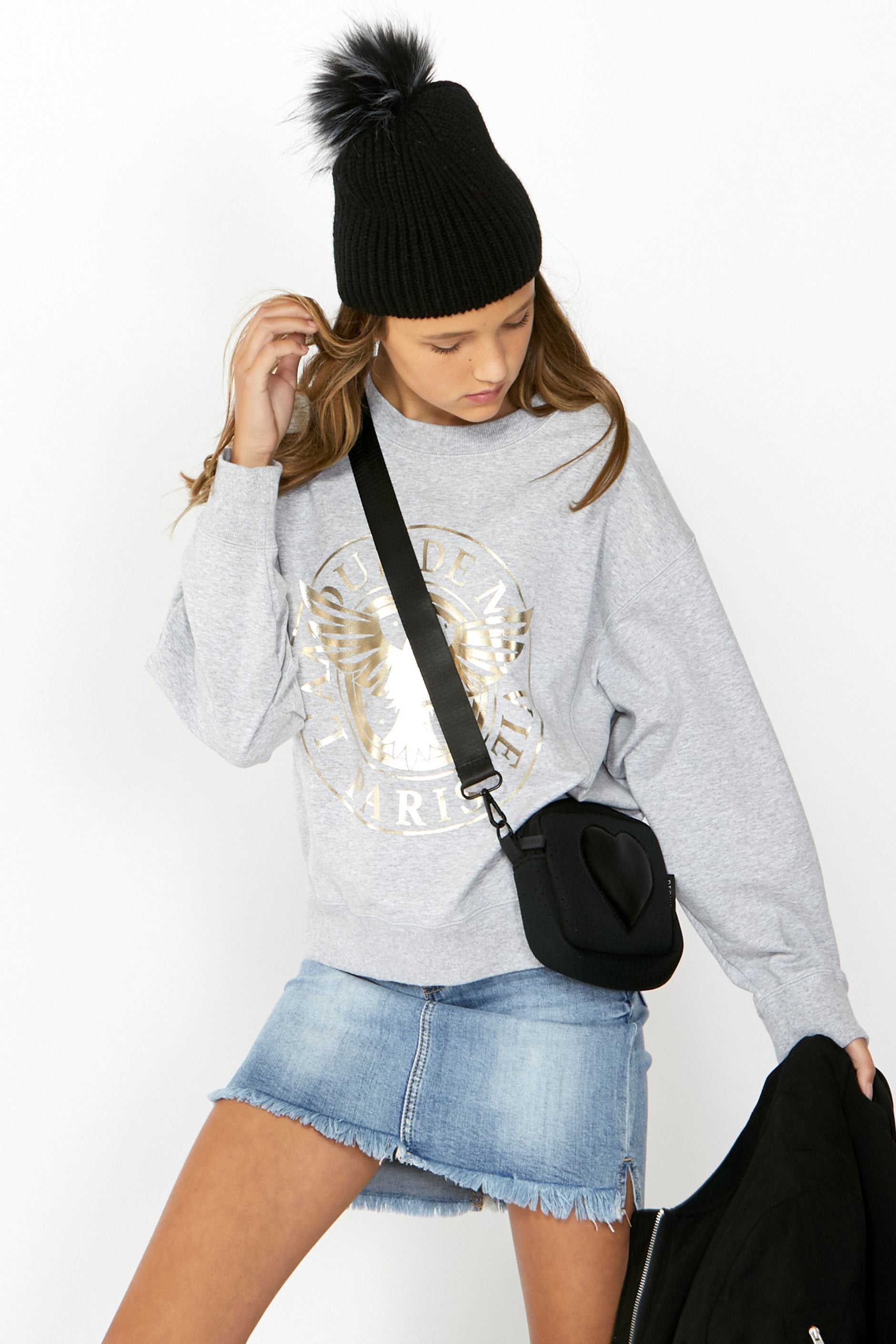 [TEST] Kids Cropped Crew Sweat