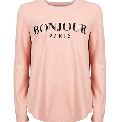[TEST] Kids Bonjour Long Sleeve Tee