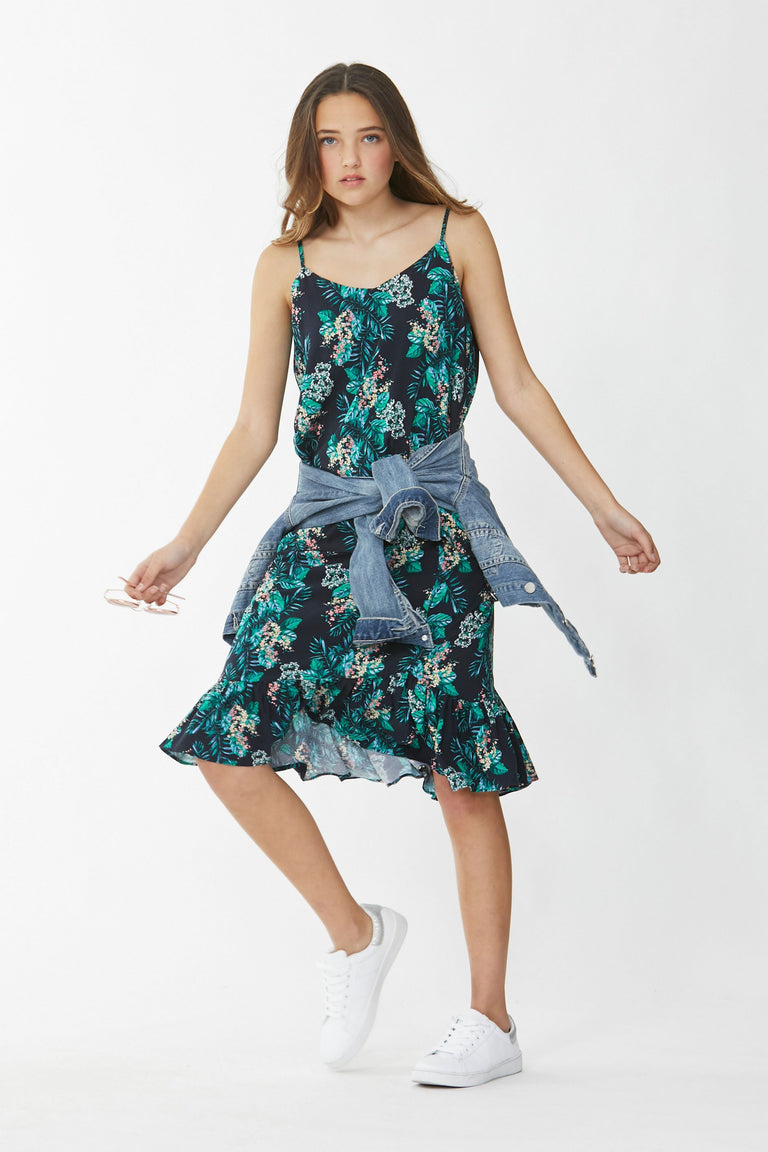 [TEST] Kids Asha Ruffle Midi Skirt