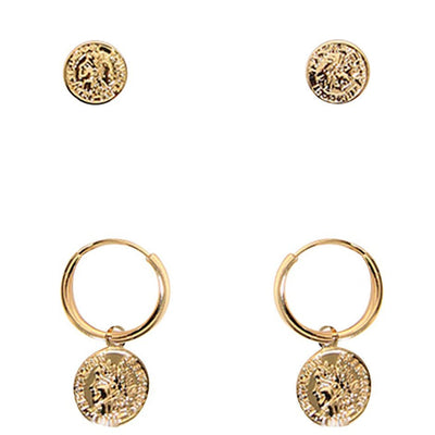 [TEST] Kids Coin Hoop 2 Pack Earrings