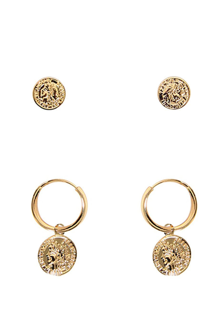 [TEST] Kids Coin Hoop 2 Pack Earrings
