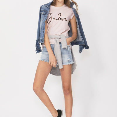 [TEST] Kids J'adore Furry Flocked Tee