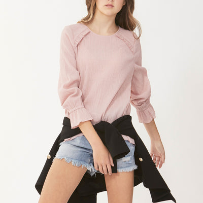 [TEST] Kids Mischa Ruffle Sleeve Top