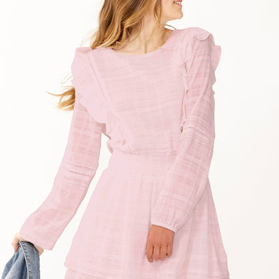 [TEST] Kids Karla Ruffle Trim Dress