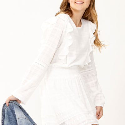 [TEST] Kids Karla Ruffle Trim Dress