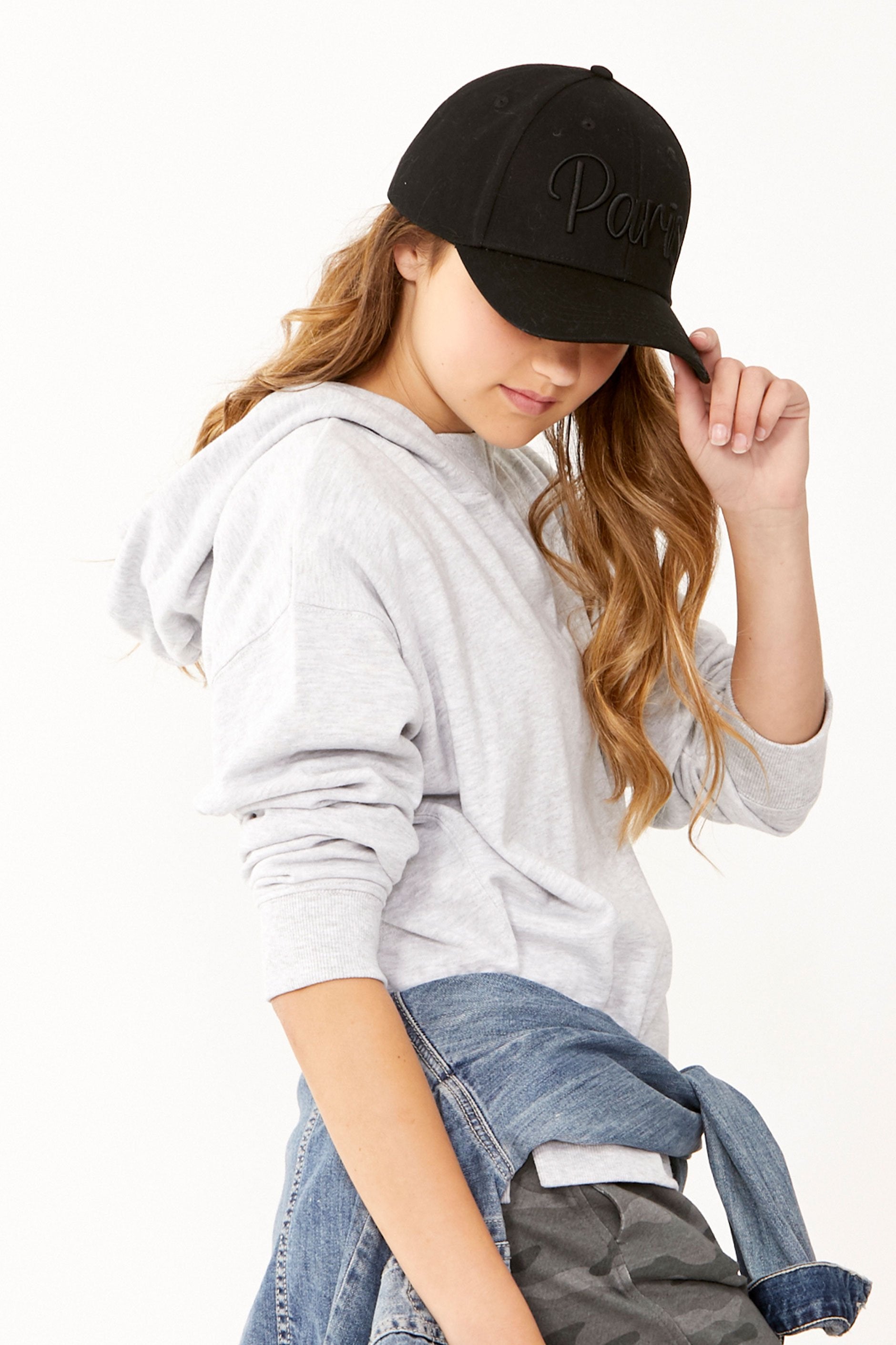 [TEST] Kids Bridie Rib Neck Hoodie
