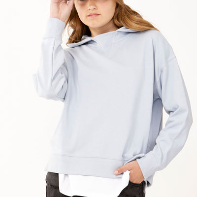 [TEST] Kids Bridie Rib Neck Hoodie