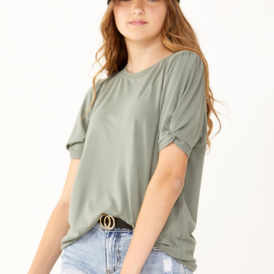 [TEST] Kids Saskia Knot Sleeve Tee