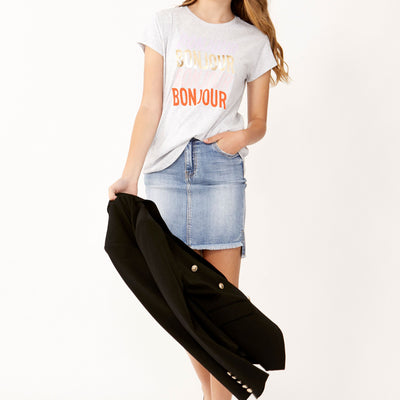 [TEST] Kids Bonjour Neon Pop Tee