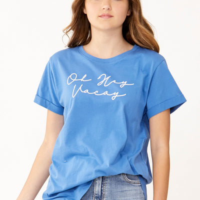 [TEST] Kids Oh Hey Vacay Print Tee