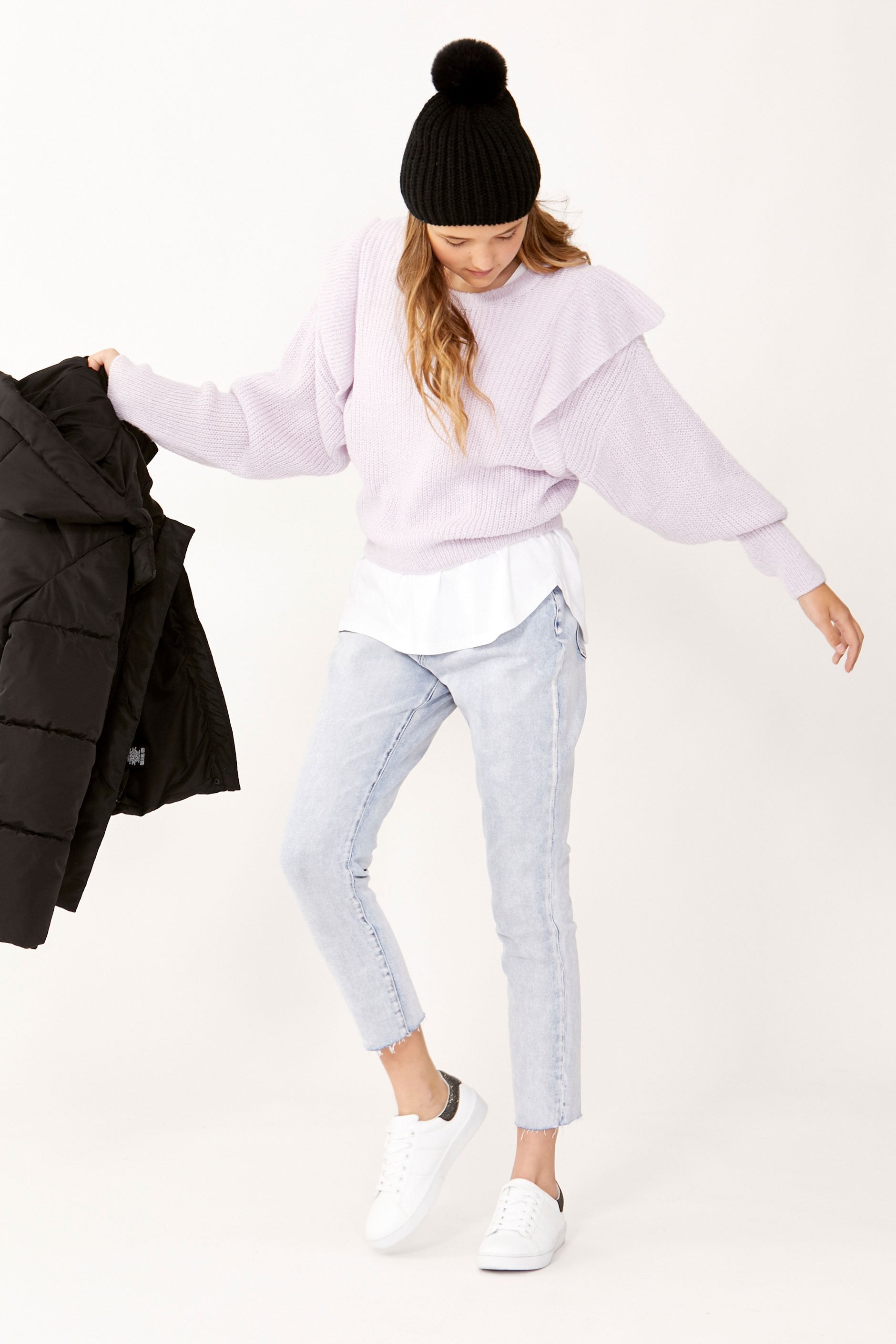 [TEST] Kids Dana Ruffle Trim Knit