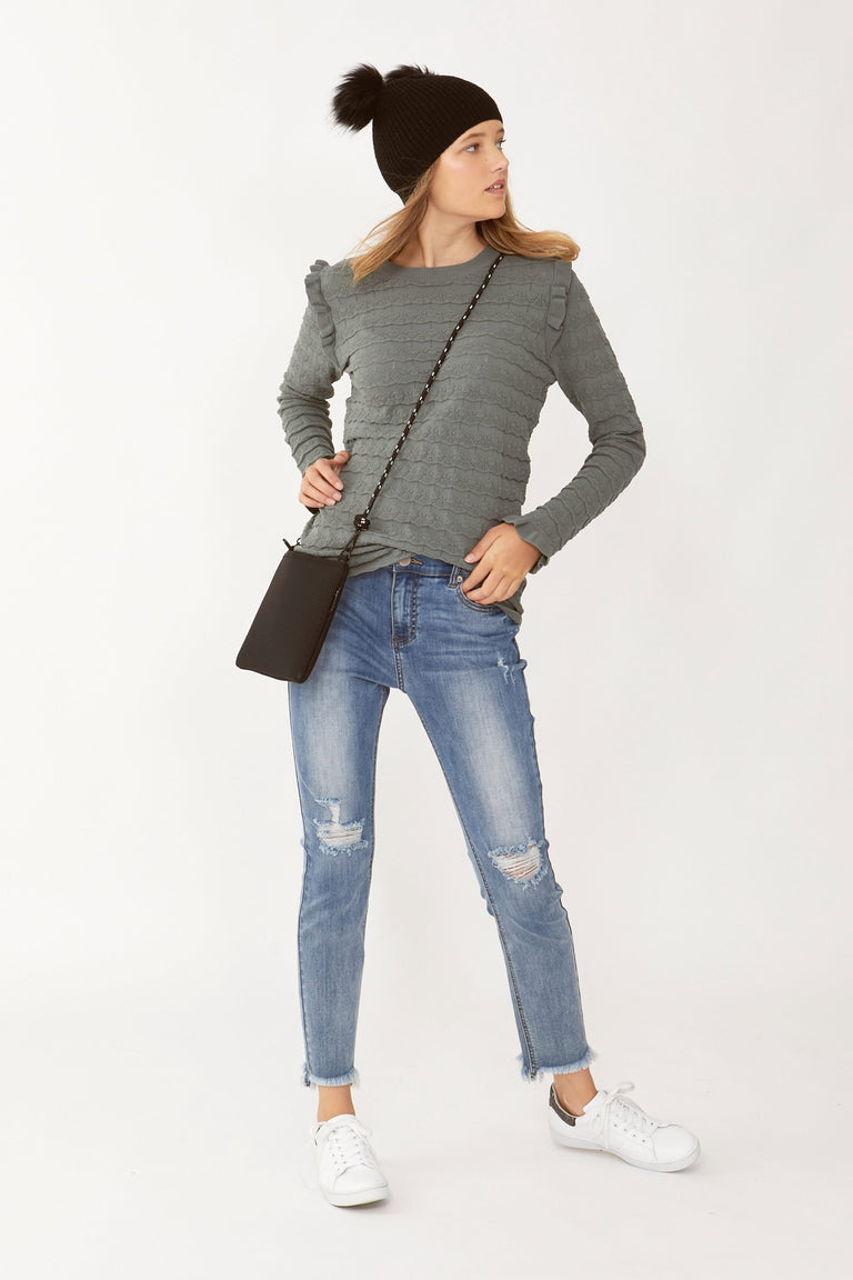 [TEST] Kids Chiara Ruffle Detail Knit