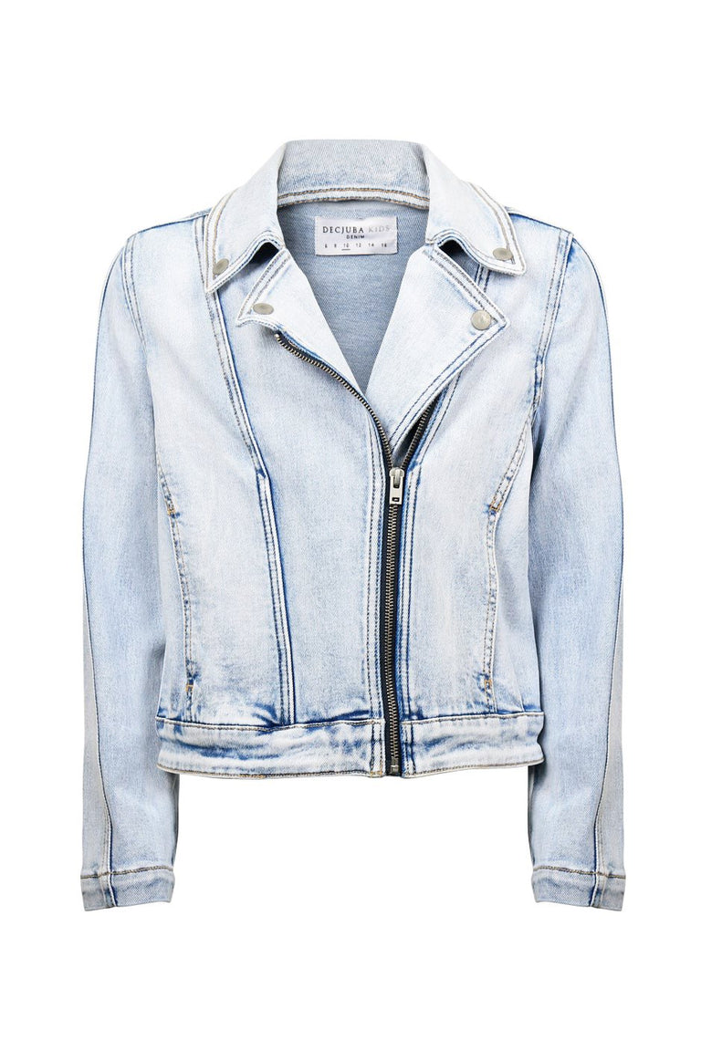 [TEST] Kids Astrid Denim Biker Jacket