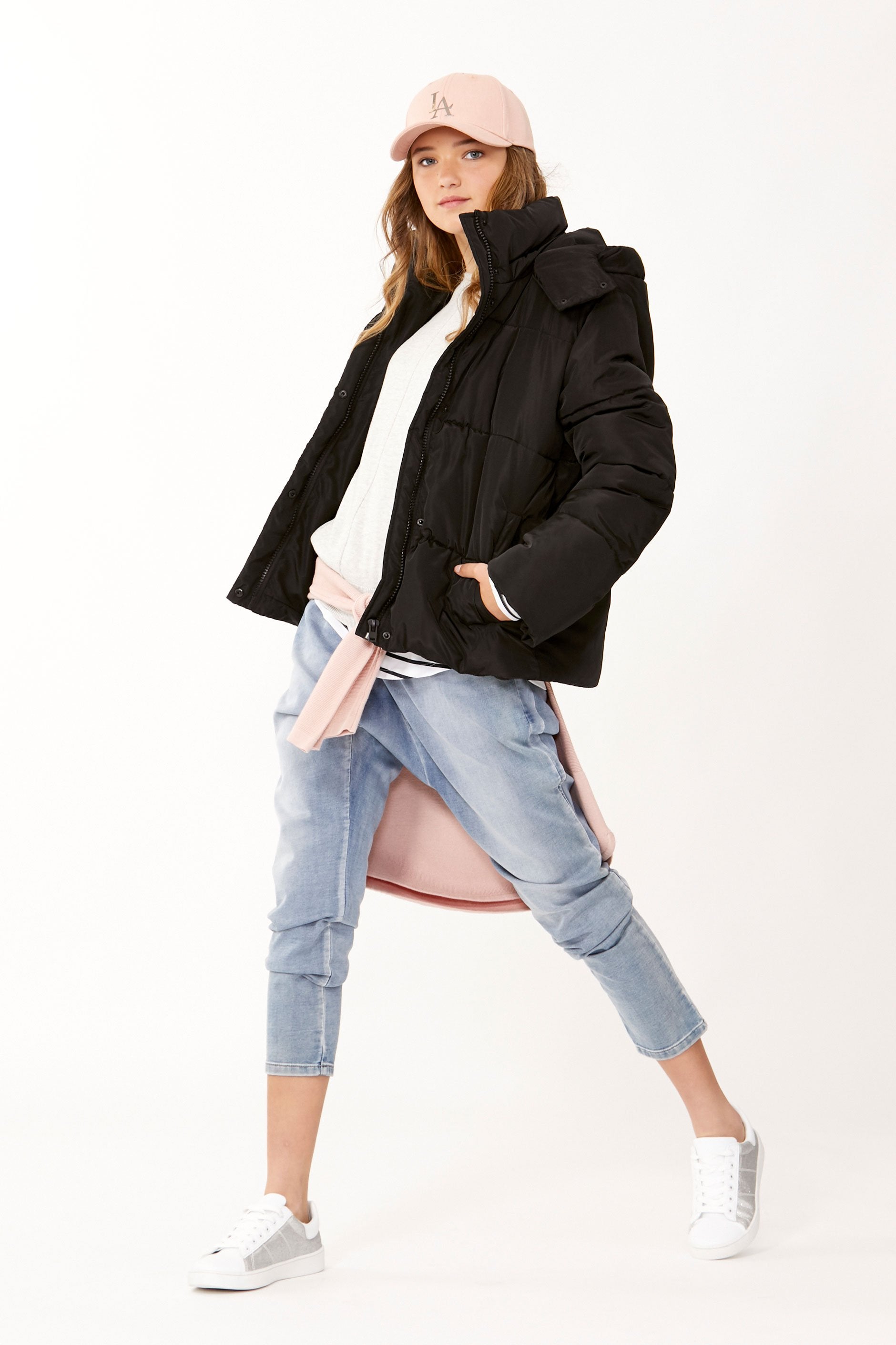 [TEST] Kids Loren Crop Hooded Puffer